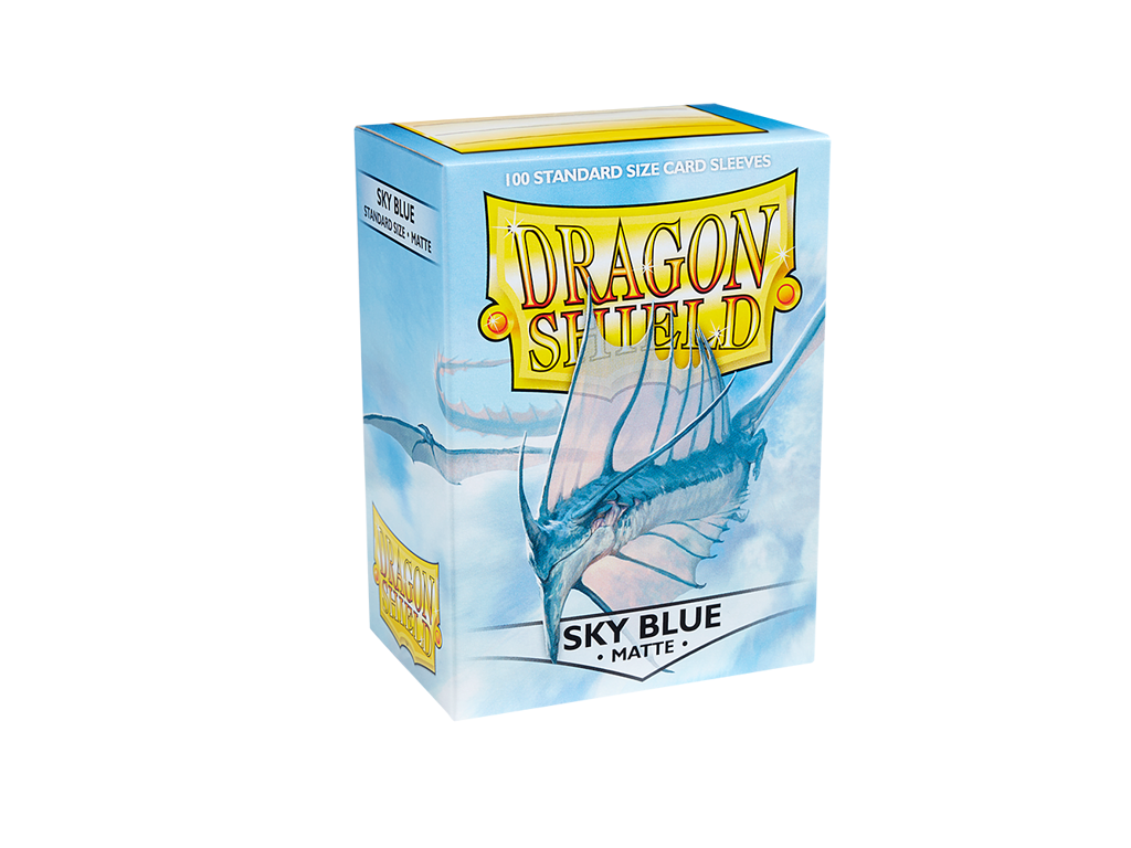 Dragon Shields Sleeves 100 stk - Sky Blue Matte