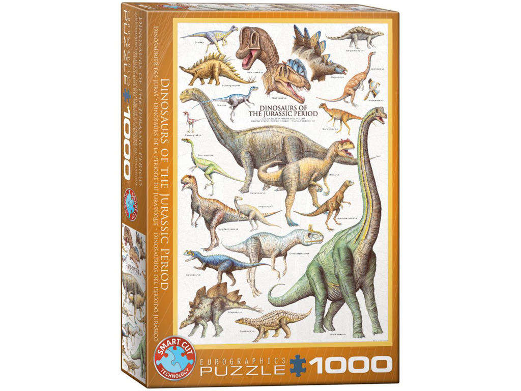 Dinosaurs of Jurassic Period - Puslespil på 1000 brikker