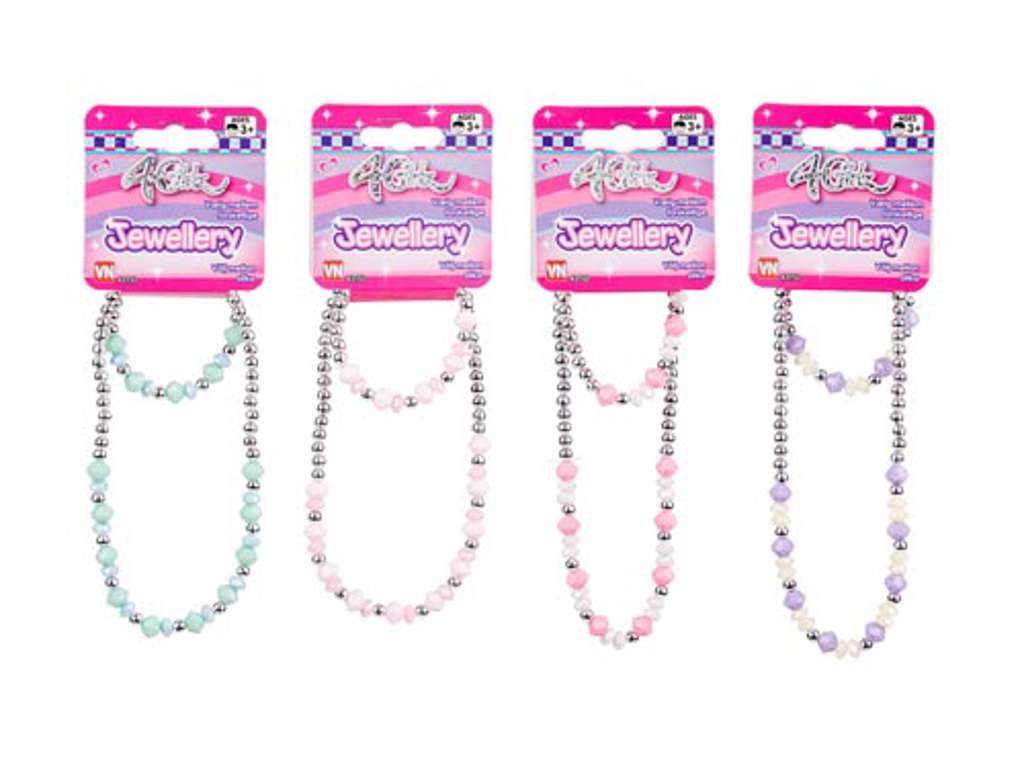 Halskæde og armbånd fra 4-Girlz