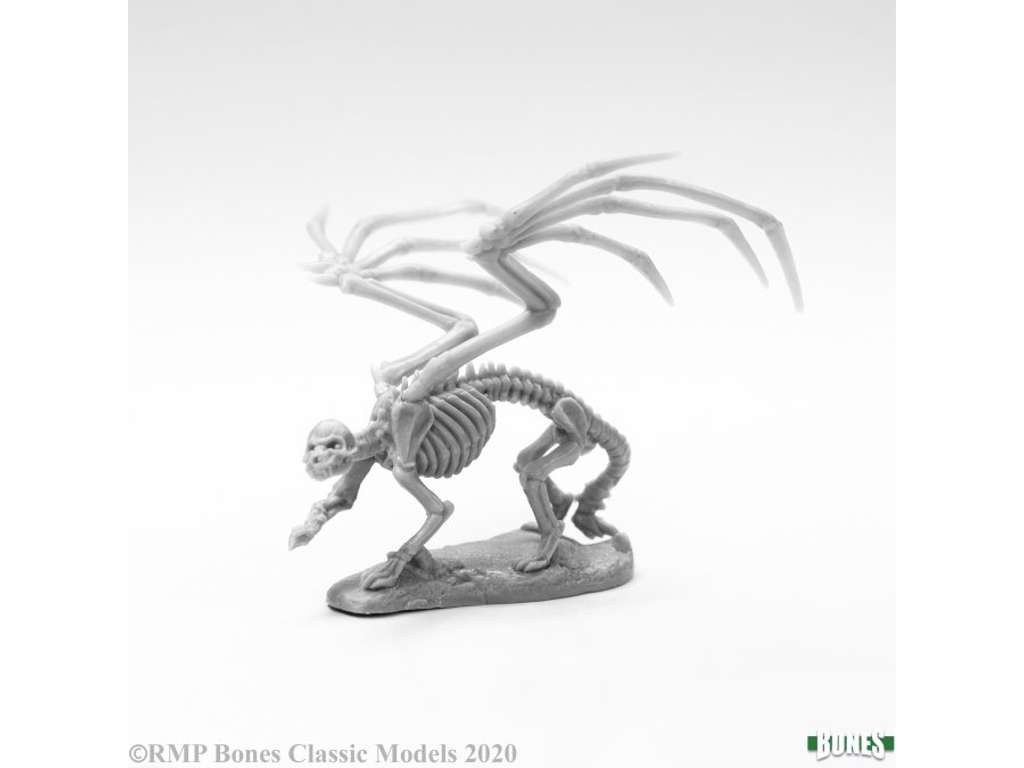 Skeletal manticore figur fra Reaper