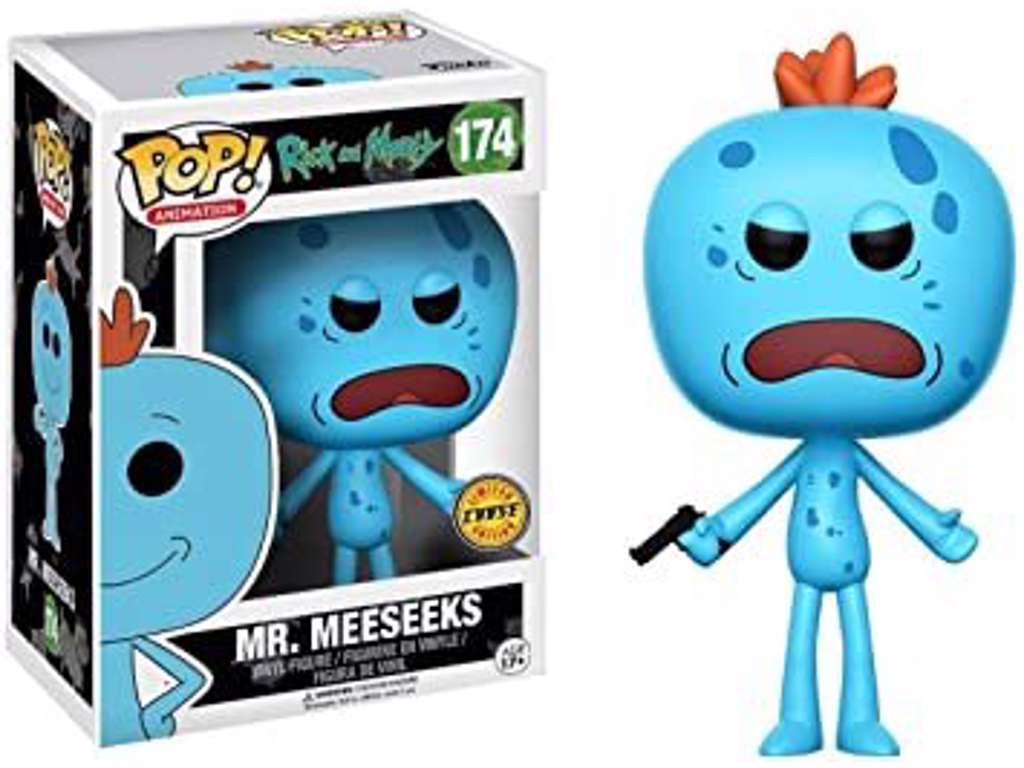 Rick and Morty POP! vinyl figur af Mr. Meeseeks på 9 cm - chase