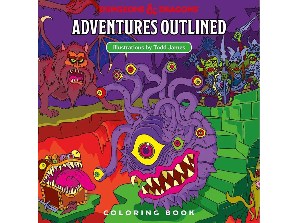 Dungeons & Dragons Adventures Outlined malebog