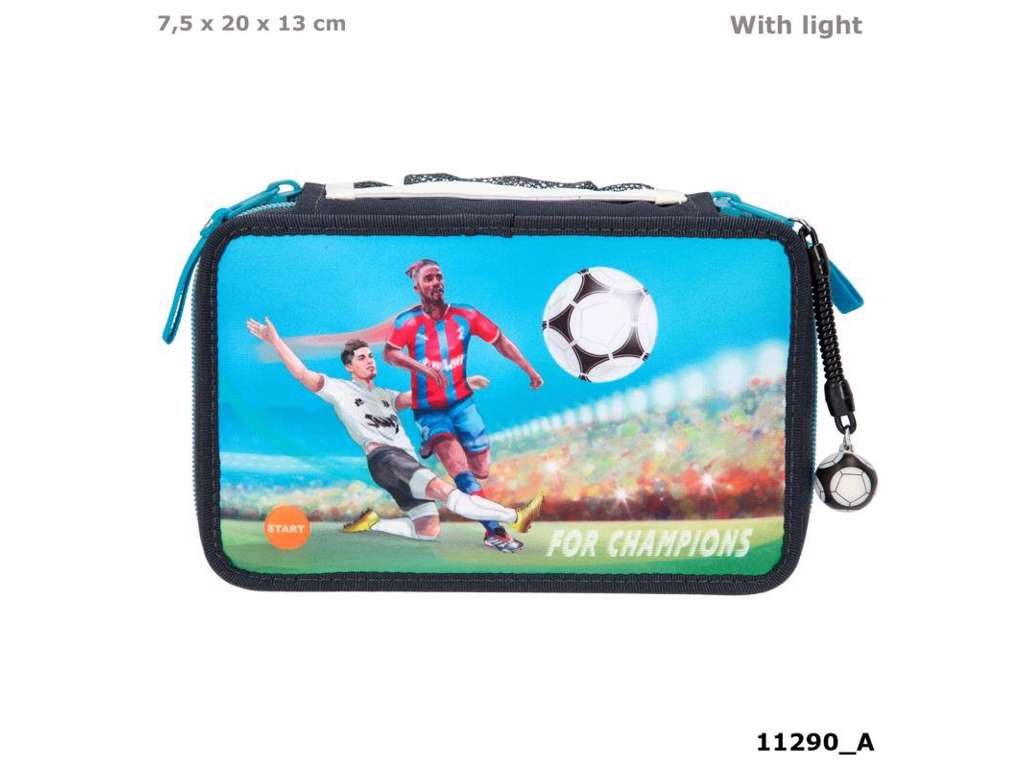 Fodbold trippel penalhus med LED