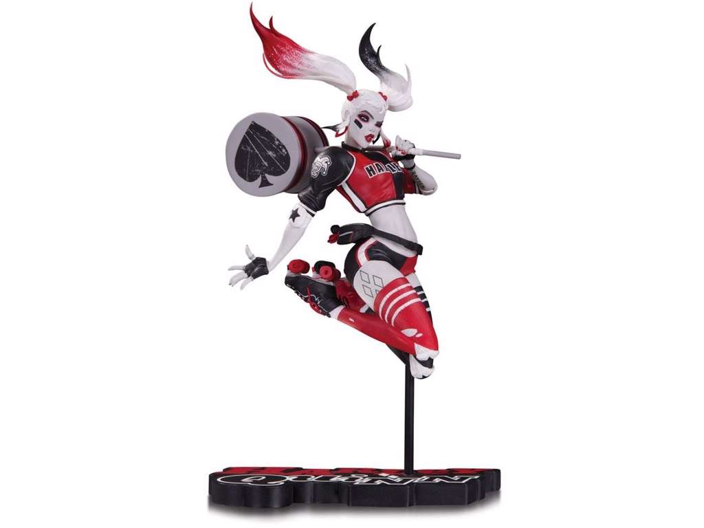 DC Comics Red / White / Black statue af Harley Quinn by Babs Tarr på 21 cm