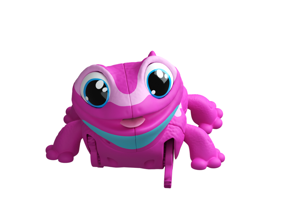 Animagic: Let's Go Gecko elektronisk kæledyr - Pink