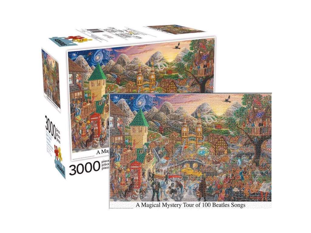 The Beatles puslespil på 3000 brikker med Magical Mystery Tour