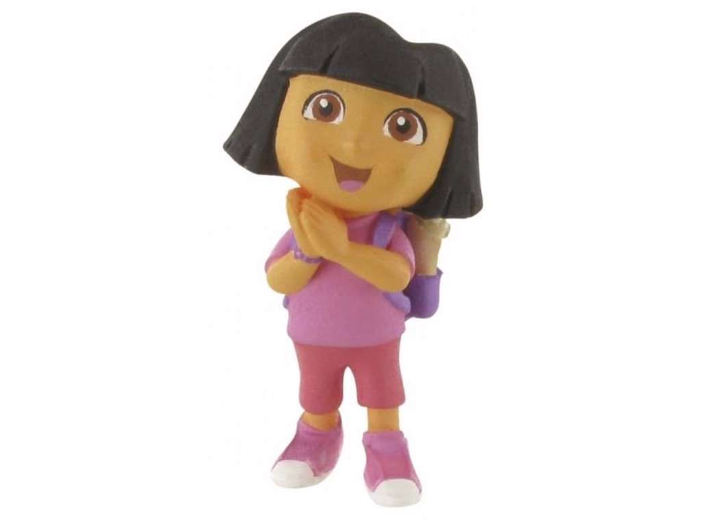 Dora med samlede hænder minifigur fra Dora the Explorer på 7 cm