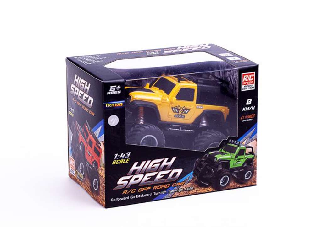 Off Road Car R/C 1:43 - gul