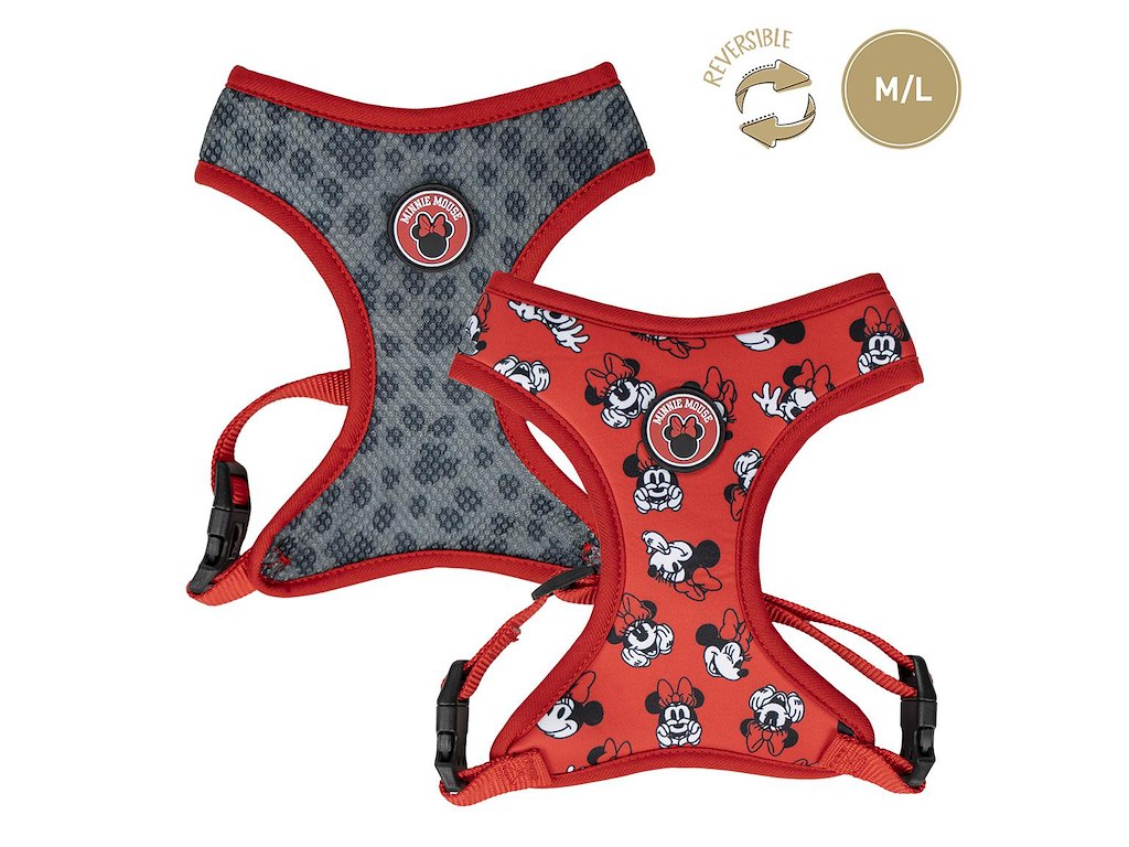 Premium hundesele med Minnie Mouse vendbar - M/L