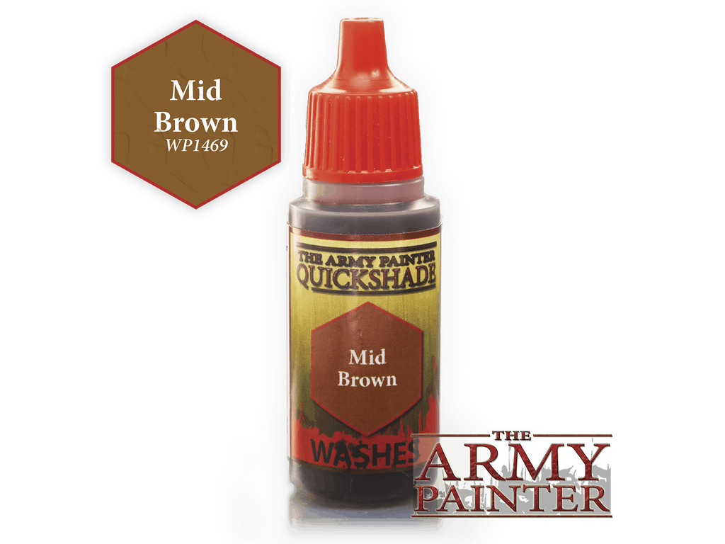 Mid Brown Quickshade - The Army Painter Wash til figurer