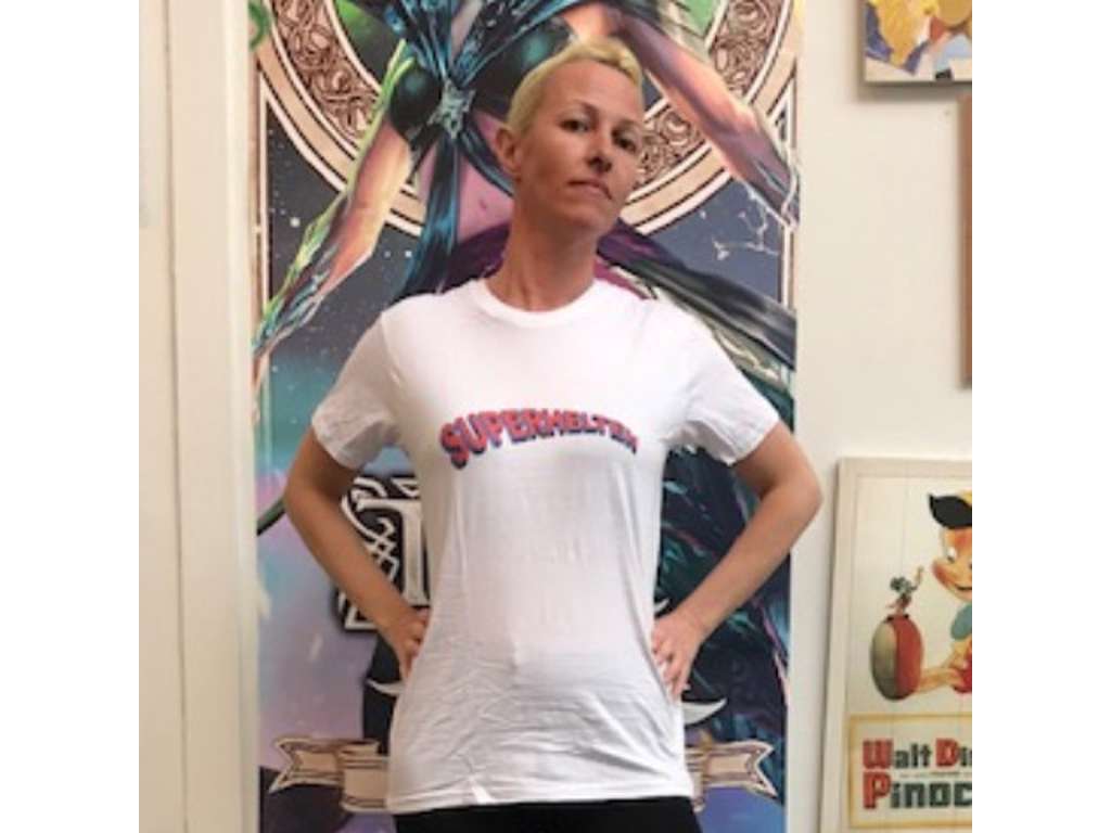 Superhelten t-shirt med logo - 12/14 år