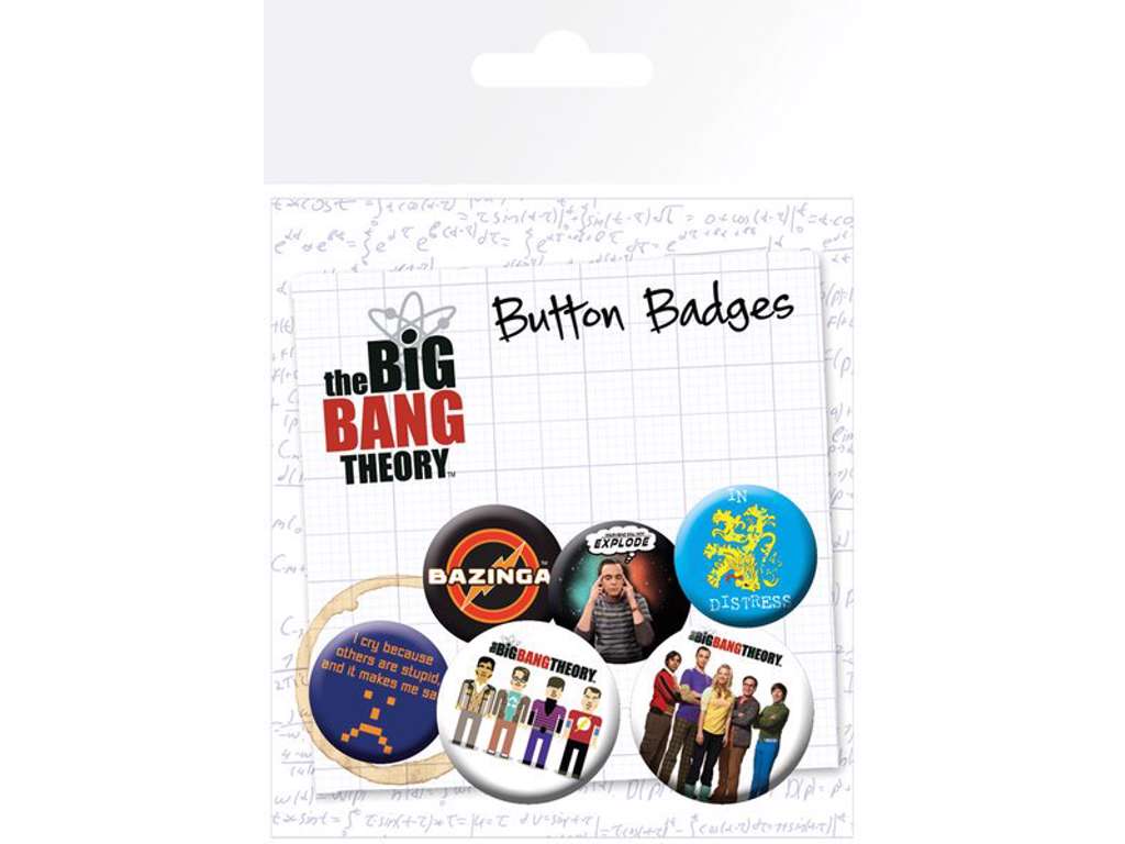 The Big Bang Theory 6-pak badges