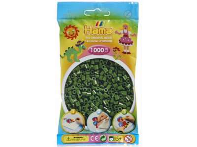 Hama midi perler 1000stk skovgrøn 207-102