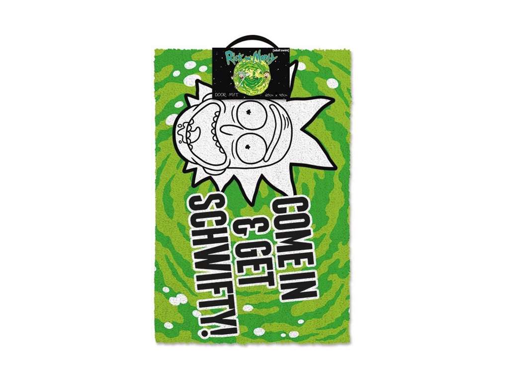 Rick and Morty dørmåtte Get Schwifty 40 x 57 cm