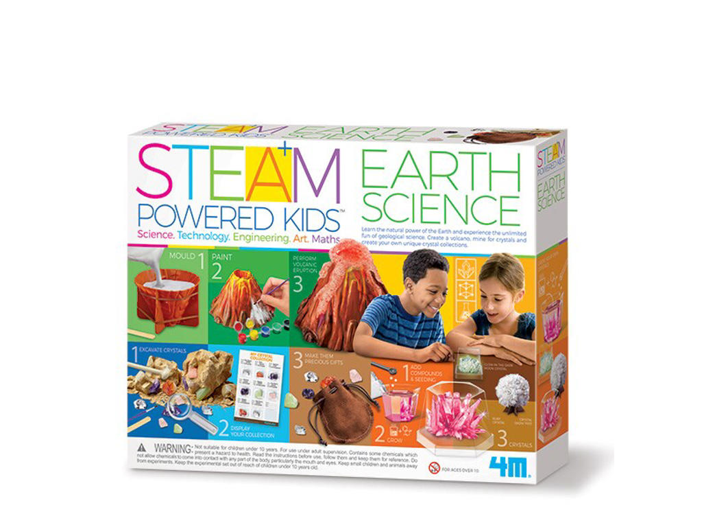 Jordkloden - Videnskabssæt - STEAM POWERED KIDS
