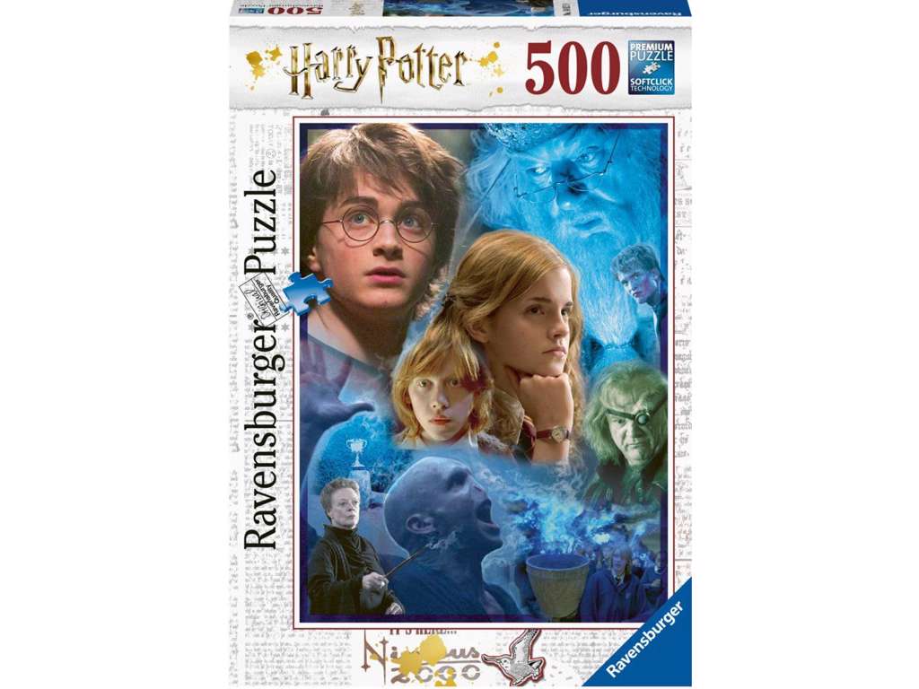 Harry Potter på Hogwarts puslespil med 500 brikker fra Ravensburger
