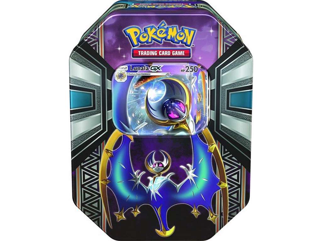 Pokémon Lunala GX tinboks med 4 boosters