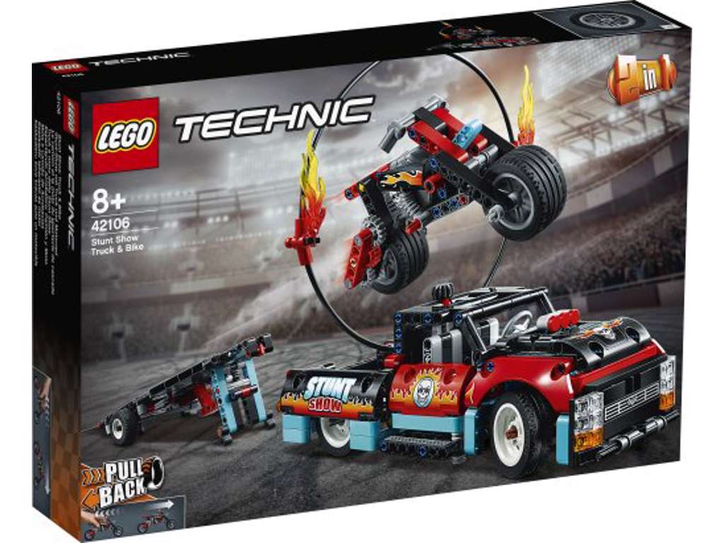 LEGO Technic - Stuntshowbil og motorcykel - 42106