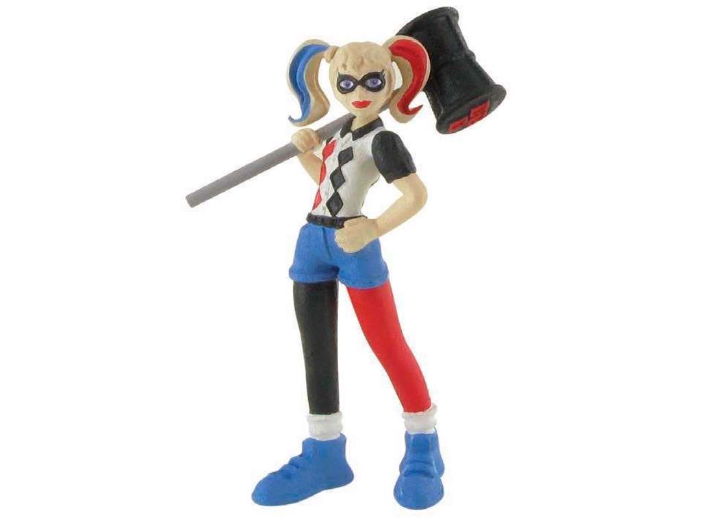 DC Comics Super Hero Girls mini figur af Harley Quinn på 9 cm