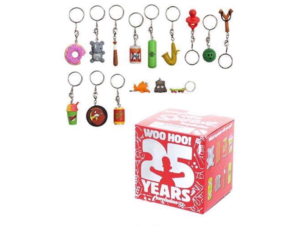 Simpsons vinyl mystery nøglering på 4 cm