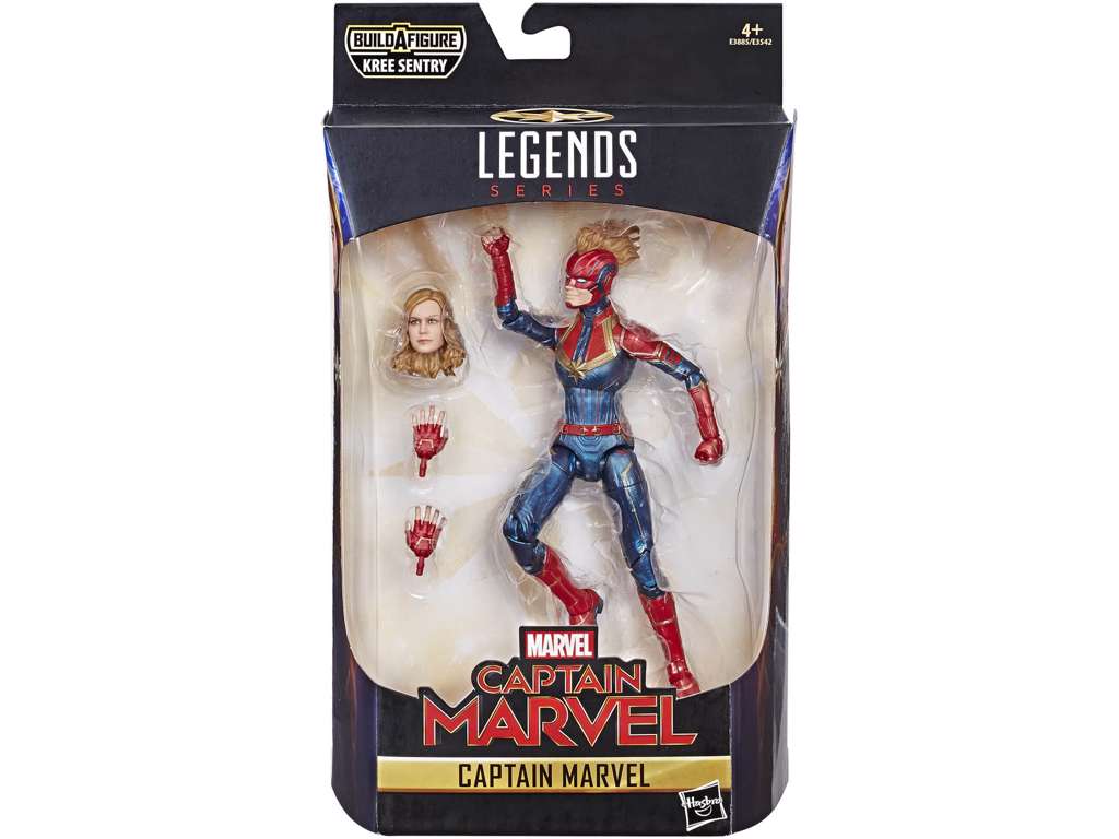 Captain Marvel action figure fra Marvel Legends Series på 16 cm
