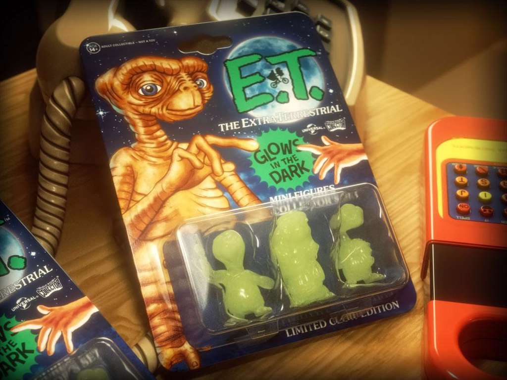 E.T. minifigur sæt glow-in-the-dark