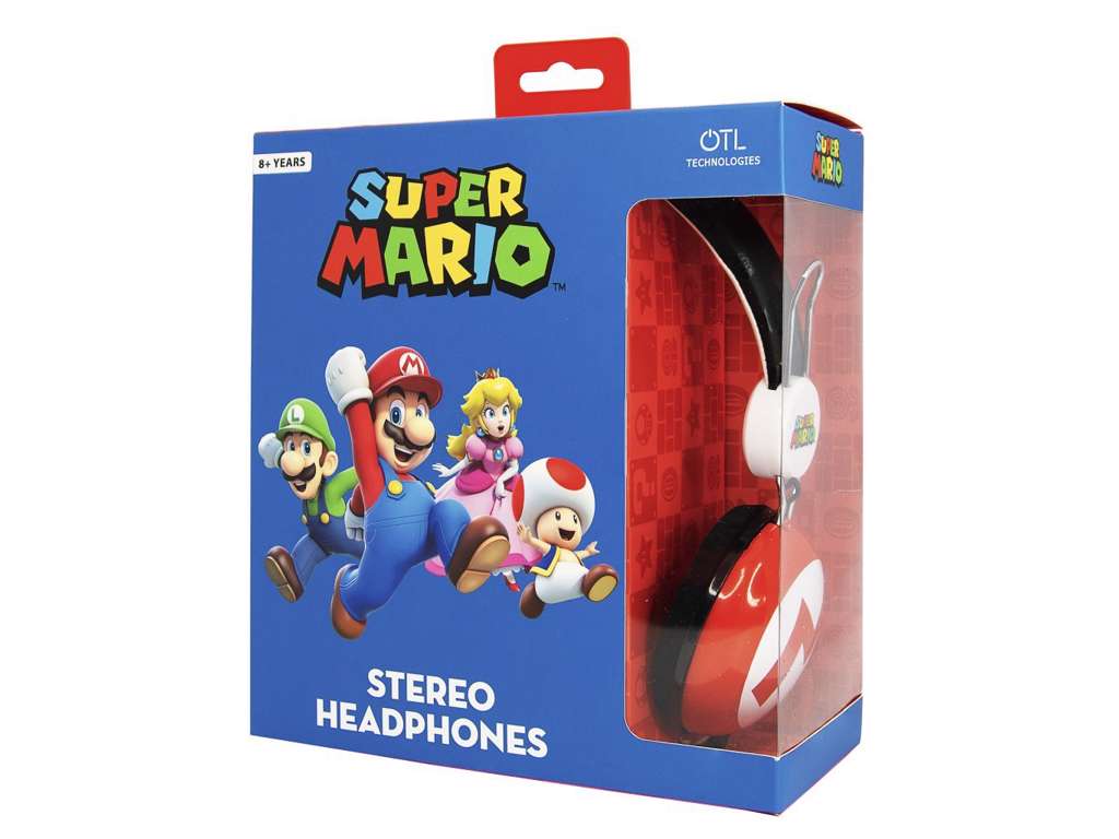 Super Mario høretelefoner med logo