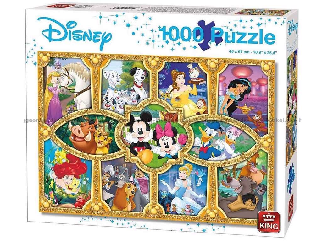 Disney Magical Moments puslespil med 1000 brikker fra King