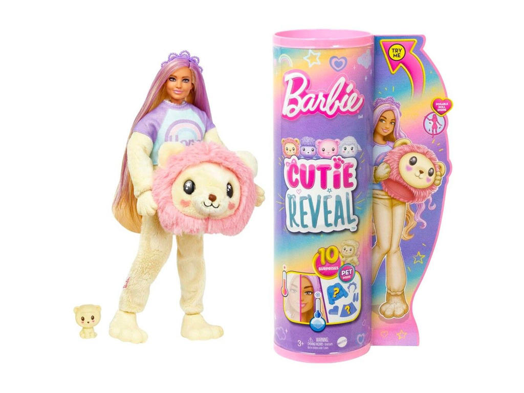 Barbie Cutie Reveal Barbie Cozy Lion Tee