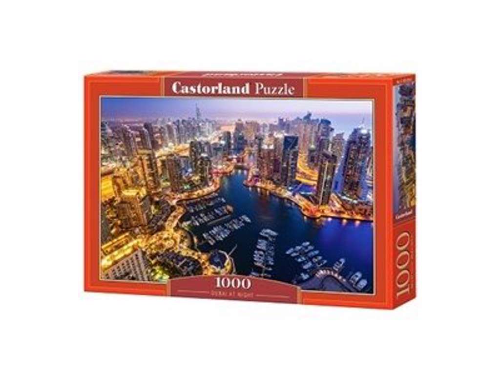 Dubai om natten puslespil på 1000 brikker fra Castorland
