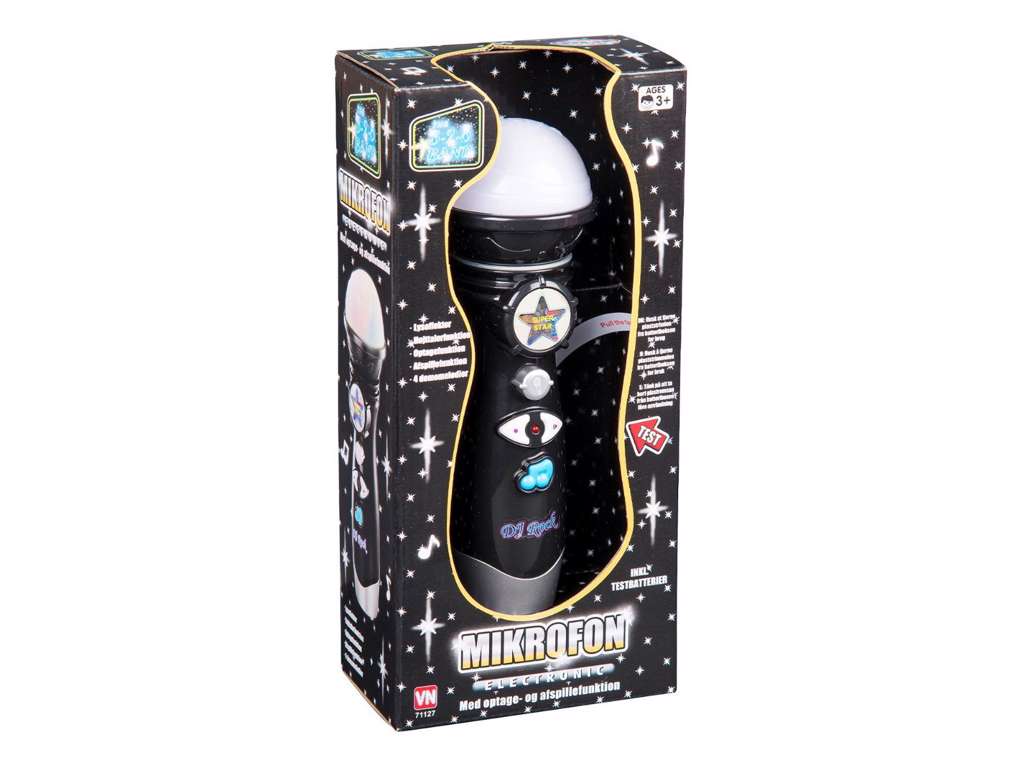 Mikrofon med lys og lyde fra 3-2-6