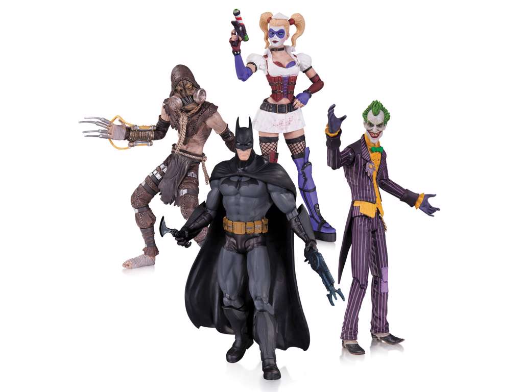 Batman Arkham Asylum action figur 4-Pak 17 cm