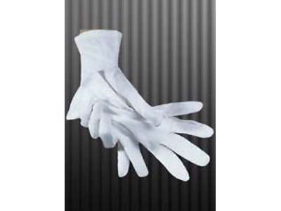 Hvide kostume handsker fra Rubies - Herrestørrelse