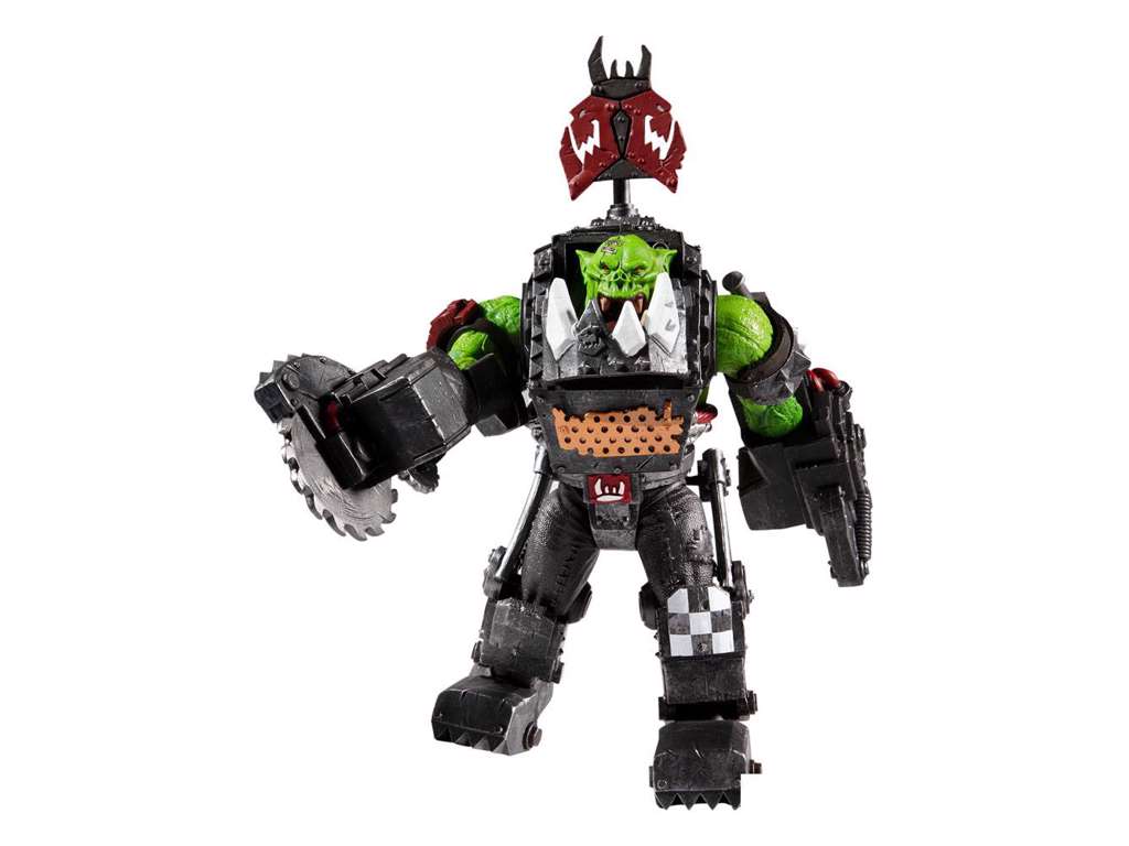 Warhammer 40k Ork Meganob med Buzzsaw actionfigur på 30 cm