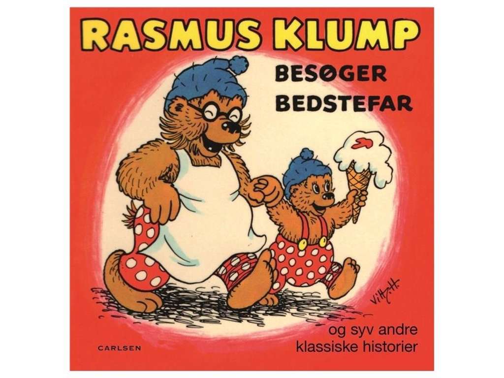 Rasmus Klump besøger bedstefar og syv andre historier - børnebog