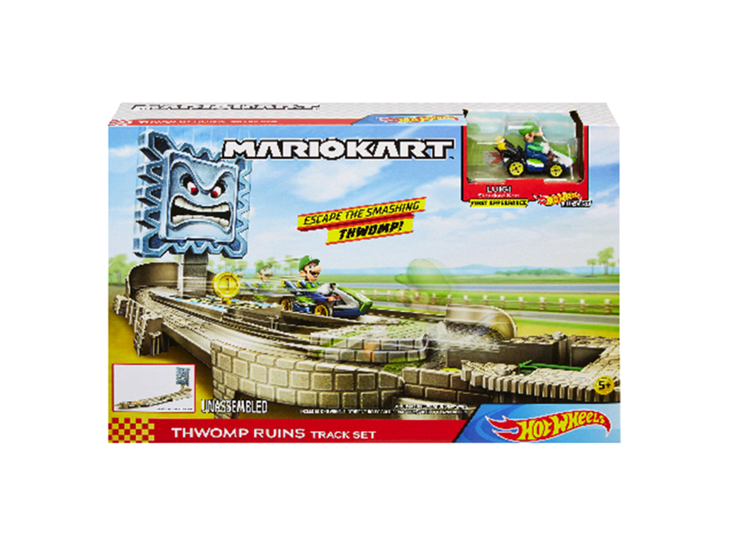 Hot Wheels Mario Kart Nemesis bilbane med Luigi