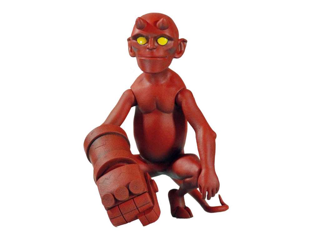 Hellboy action figur 1/6 af Baby Hellboy på 10 cm fra Mondo