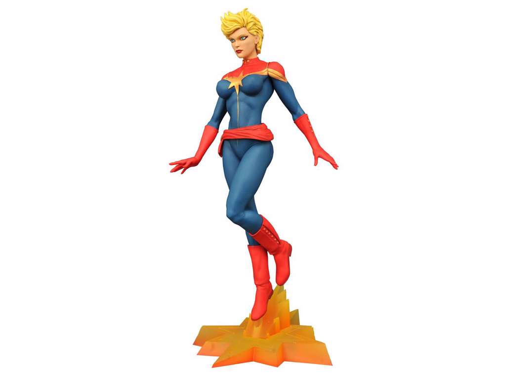 Marvel Femme Fatales statue af Captain Marvel på 23 cm