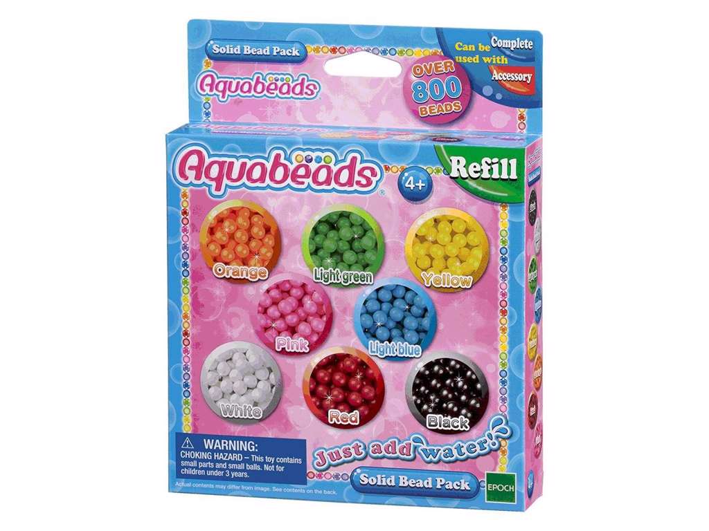 Aquabeads 800 stk - grund farver