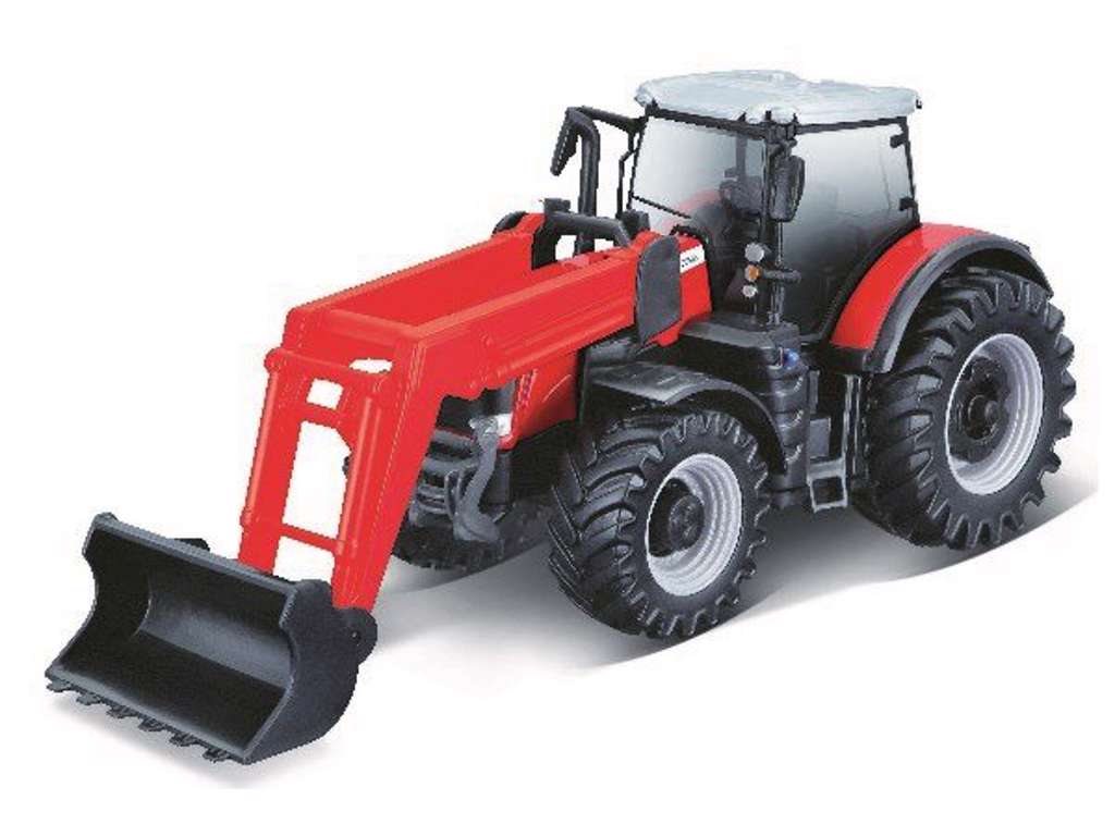 Tractor Massey Ferguson 8740S med frontlader på 10 cm