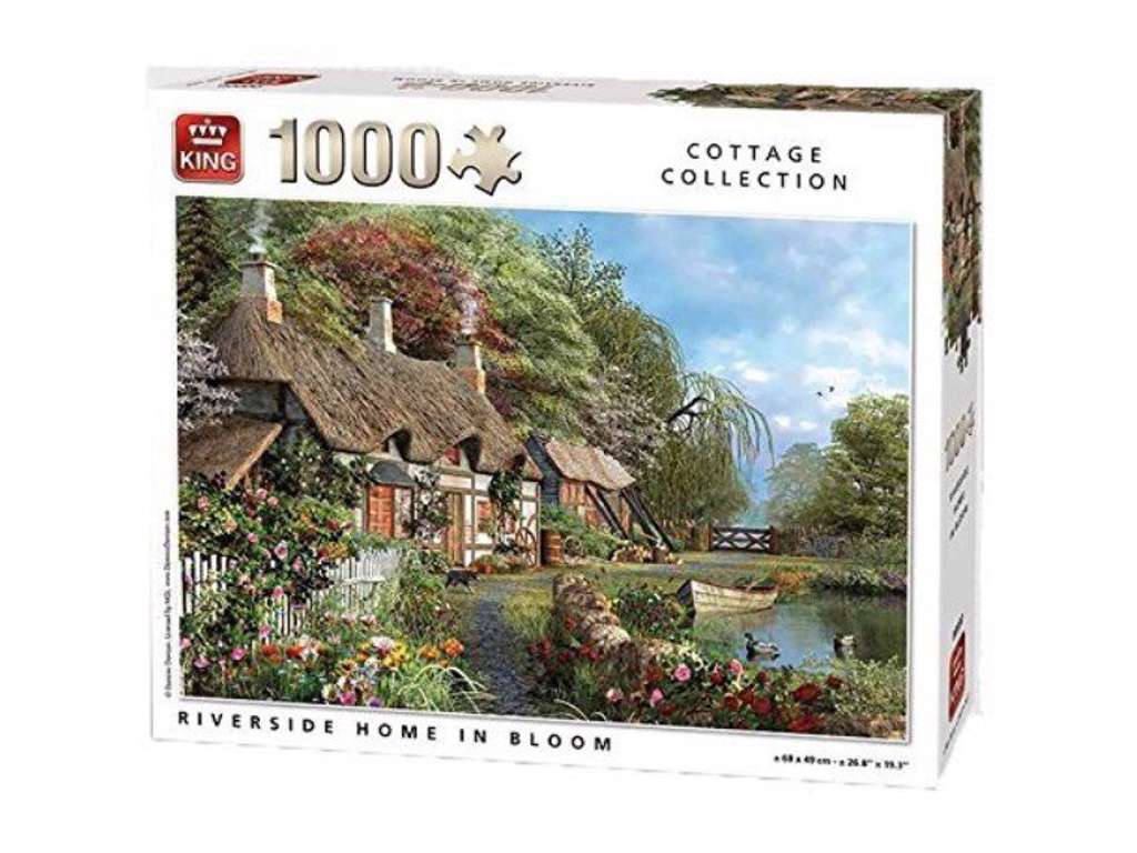 Riverside Home In Bloom puslespil på 1000 brikker fra King