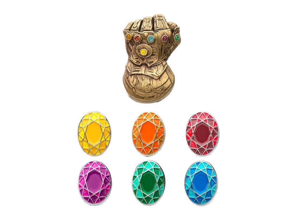 Marvel Collectors Pins 7-pak pins med Infinity Gauntlet