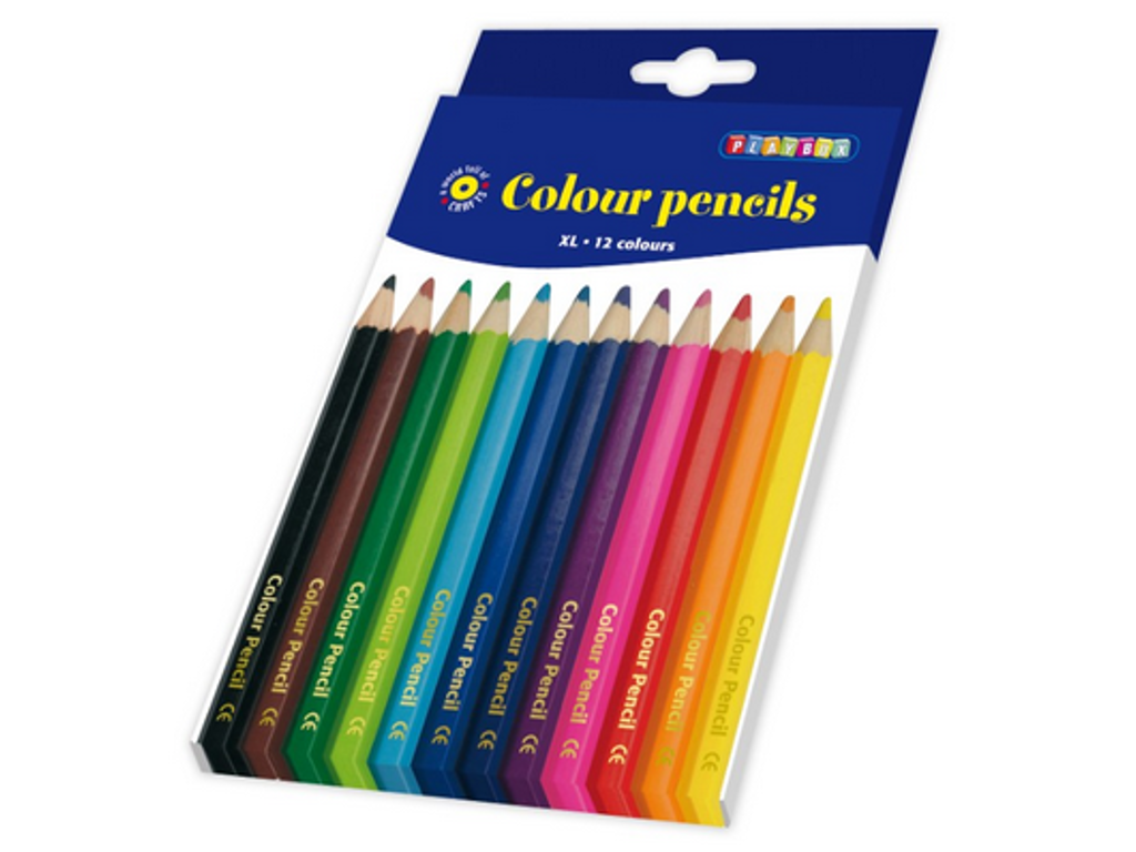 Jumbo Farveblanter 12 stk forskellige farver