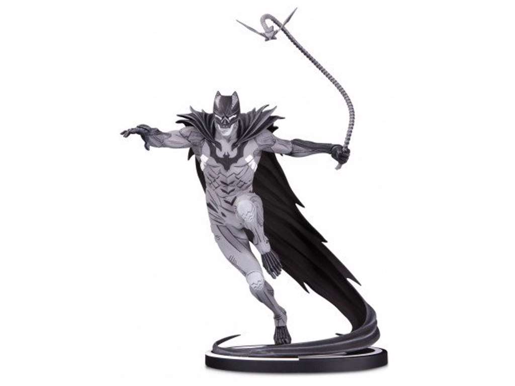Batman Black & White statue af Batman by Kenneth Rocafort på 22 cm
