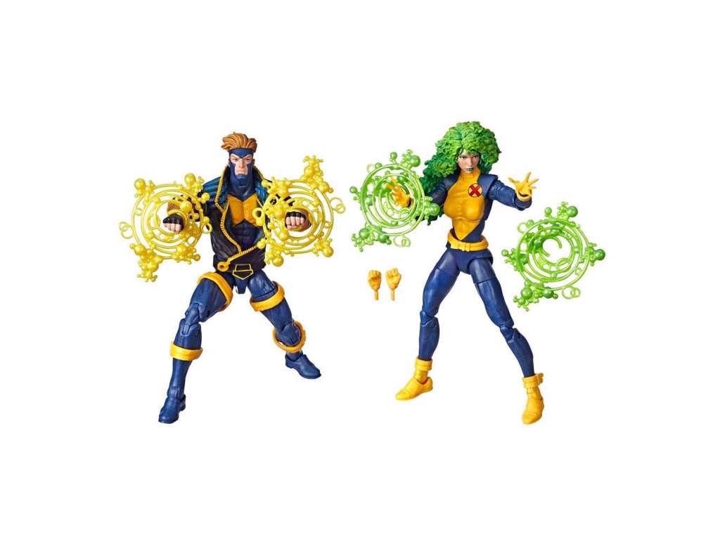 Marvel Legends 80th Anniversary action figur 2-pak af X-Men Havok & Polaris på 15 cm