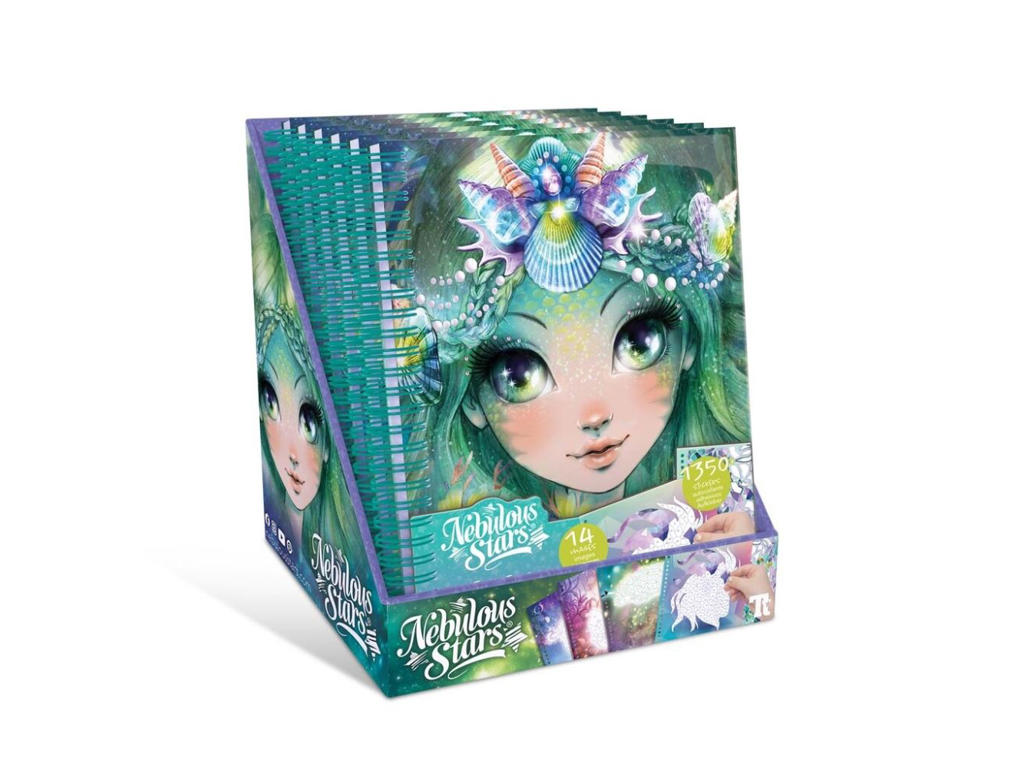 Nebulous Star kreativ klistermærkebog efter tal