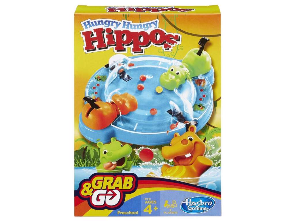 Hungry Hungry Hippos Grab and Go - rejsespil