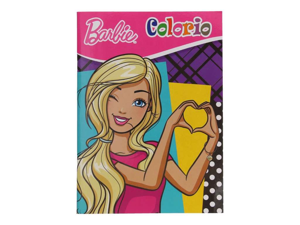 Barbie Colorio malebog på 32 sider - hjerte