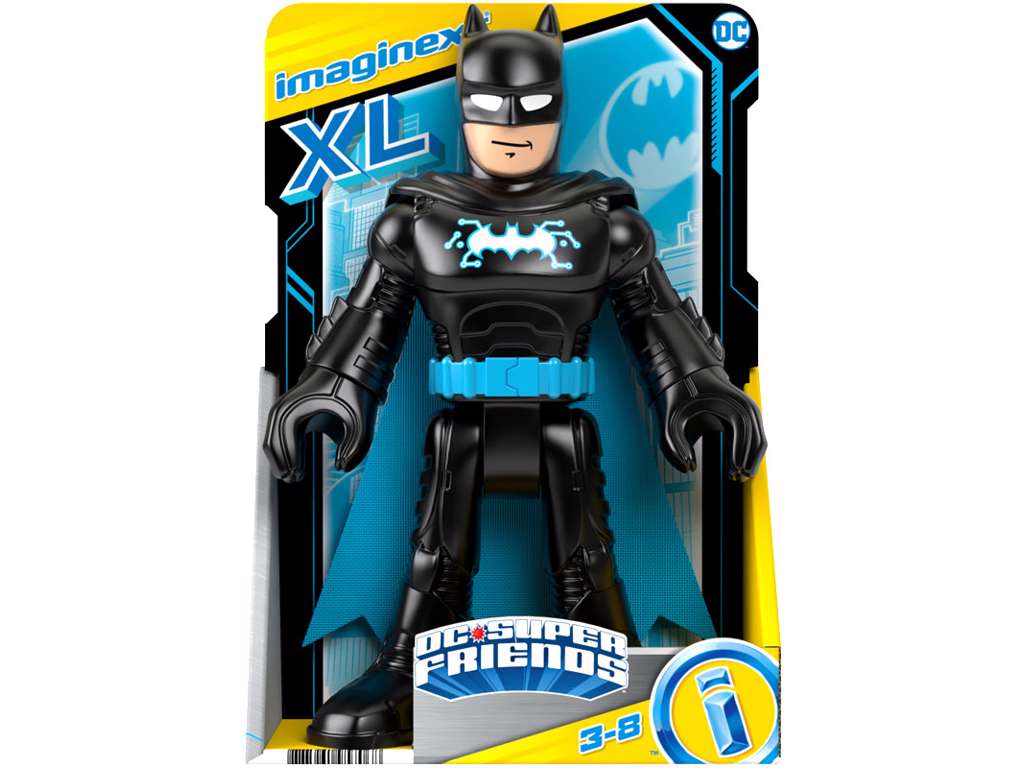DC Super Friends figur af Batman XL  på 25 cm – Bat Tech Blue
