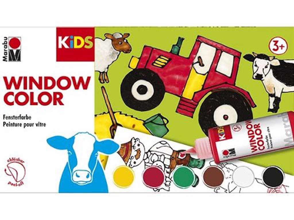 Vinduesmaling 6 farver
